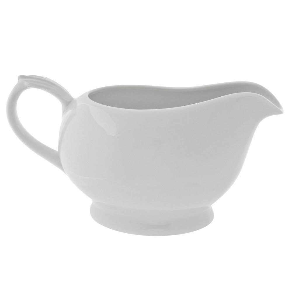 10 Strawberry Street Classic White Gravy Boat erubix