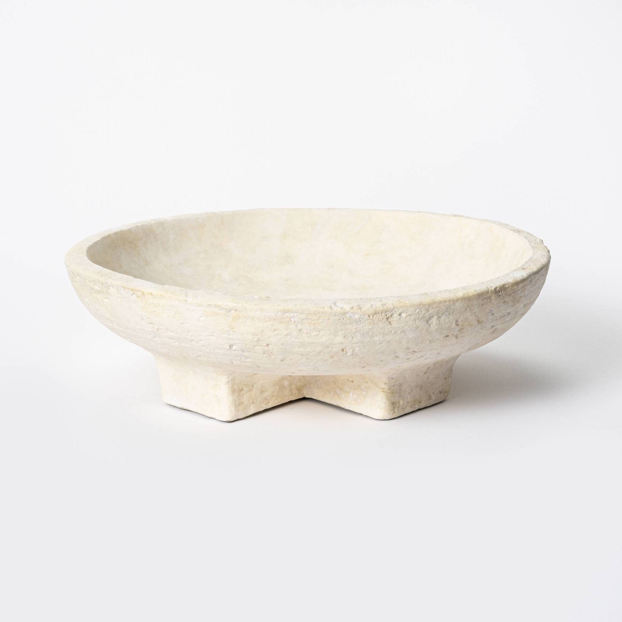 white terracotta bowl