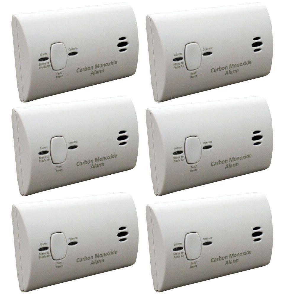 Kidde Kncobblpm Battery Operated Carbon Monoxide Detector 6Pack