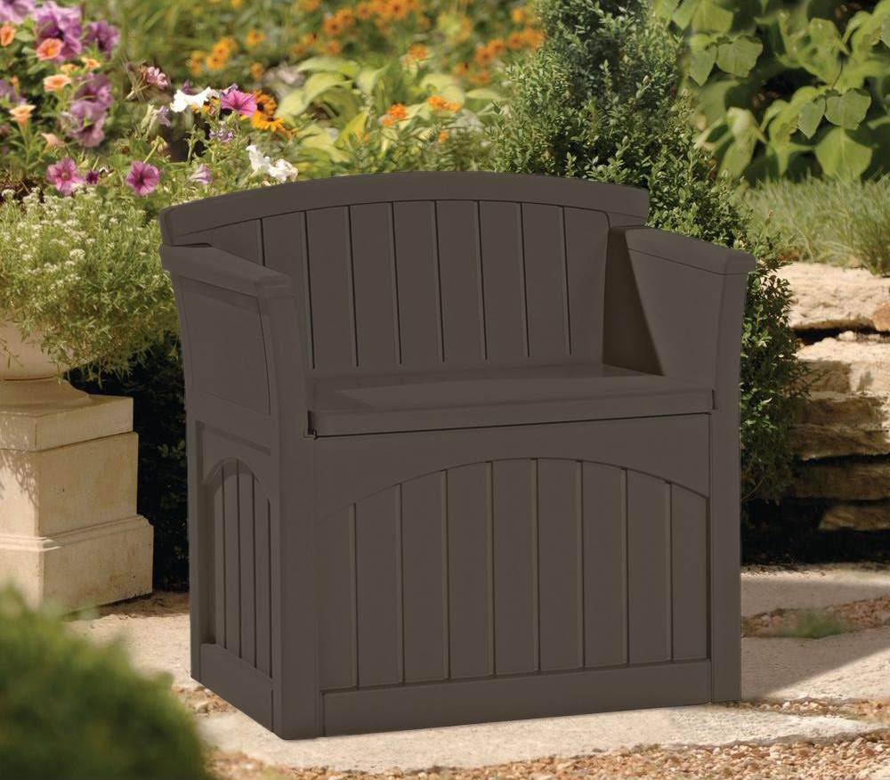 Suncast 31 Gallon Storage Patio Seat baggways