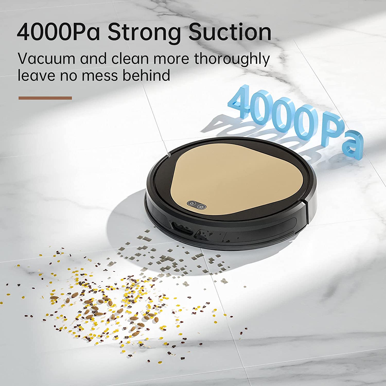 Robot Vacuum Cleaner, Robot Cleaner 4000Pa for Pet, Camera Home Surveillance, Obstacle Avoidance, AI Mapping, 3D Objection Detection, Self-Charging, WiFi 2.4GHz, Robotic Vacuums for Pet Hair