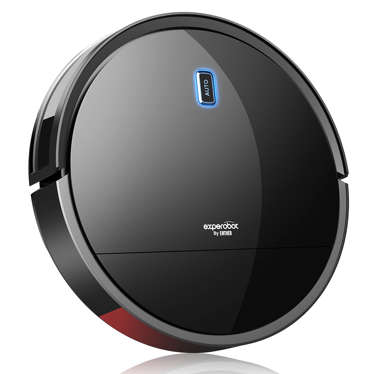 Robot Vacuum Cleaner, Robotic Vacuum Cleaner with Gyro Navigation, 2600mAh, 120mins Run Time, Super-Thin, 6 Clean Modes, Self-Charging for Pet Hair Hard Floors, Carpet