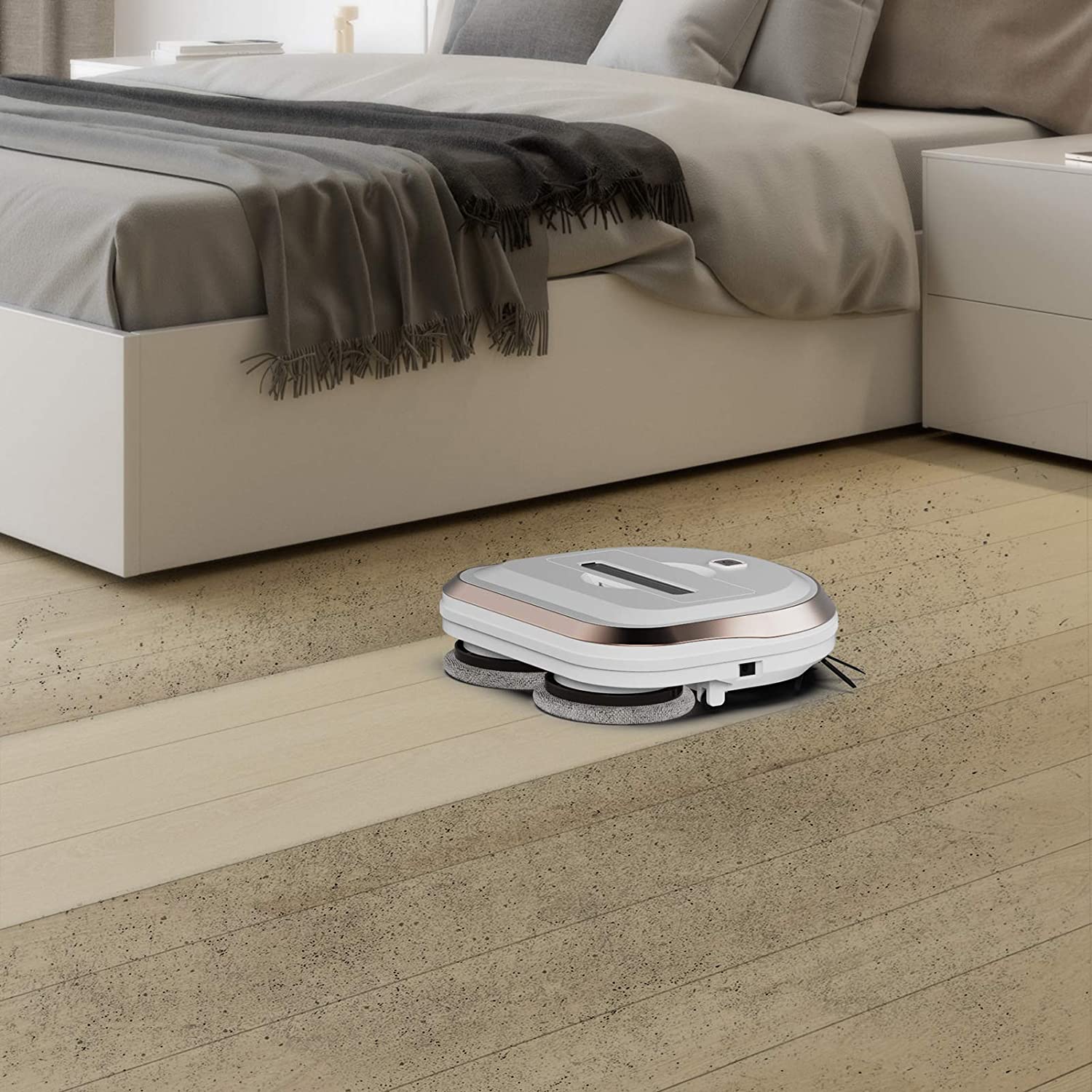 Household Sweeping Robot Floor Cleaner Machine, Automatic Robot Mops for Floor Cleaning, Smart Robot Mop & Smart Floor Mopping Robot All-in-one with Upgraded Lithium Battery