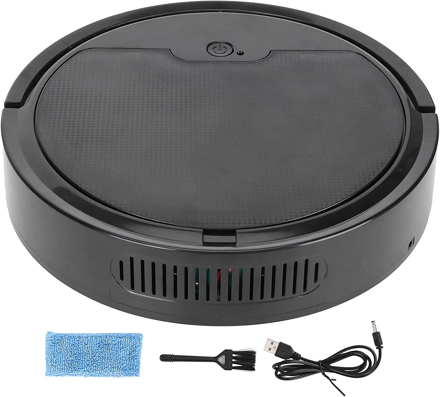 Robotic Vacuum Cleaner, USB Charging 1800Pa Strong Suction Super Thin Sweeping Robot for Floor and Carpets for Pet Hair