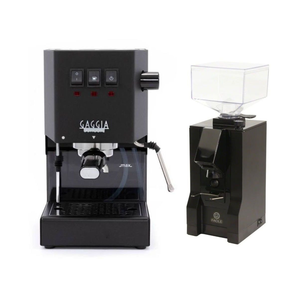 Eureka Mignon Facile Black Grinder Combo