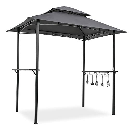 Elly Durable BBQ Grill Gazebo 8x5 Ft 