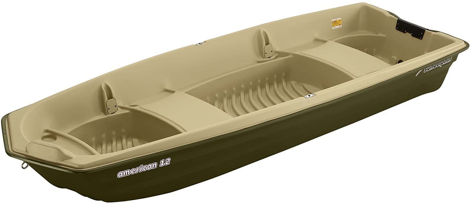 Sun Dolphin American 12 Jon Fishing Boat BeigeGreen 12Feet