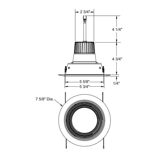 Juno Lighting Group Juno Recessed J6RL G4N DB 06LM 40K 90CRI 120 FRPC