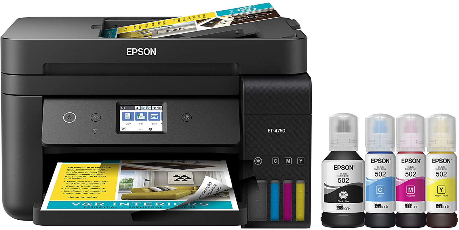 Epson Ecotank Et 2760 Wireless Color All In One Cartridge Free Supertank Printer With Scanner 8583
