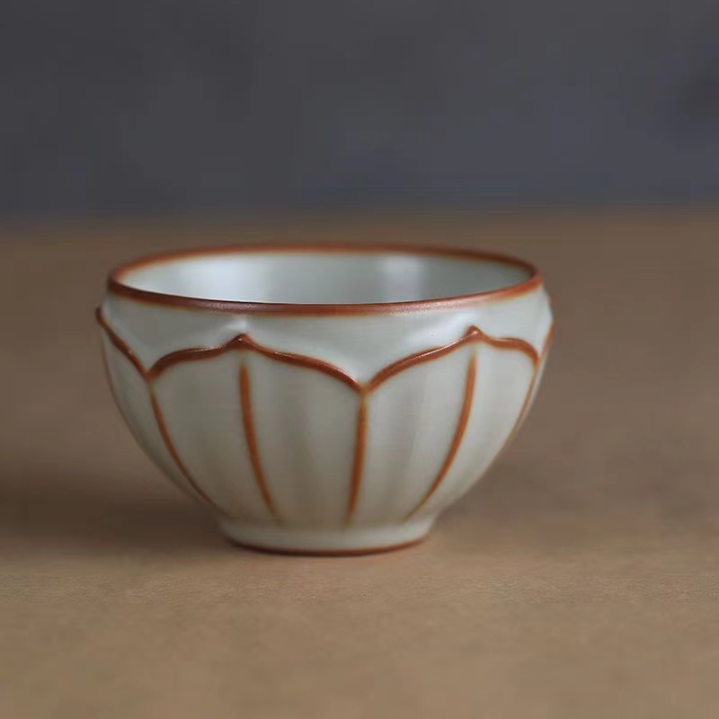 The master cup of Ru Kiln can raise kungfu tea set