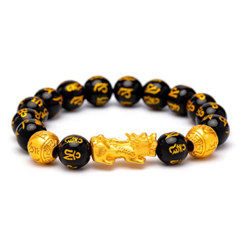 Feng Shui Black Obsidian Wealth Bracelet