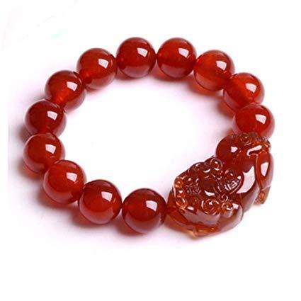 Red Agate Lucky Pixiu Wealth Bracelet