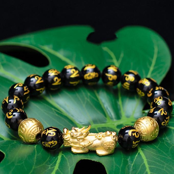 Feng Shui Black Obsidian Wealth Bracelet