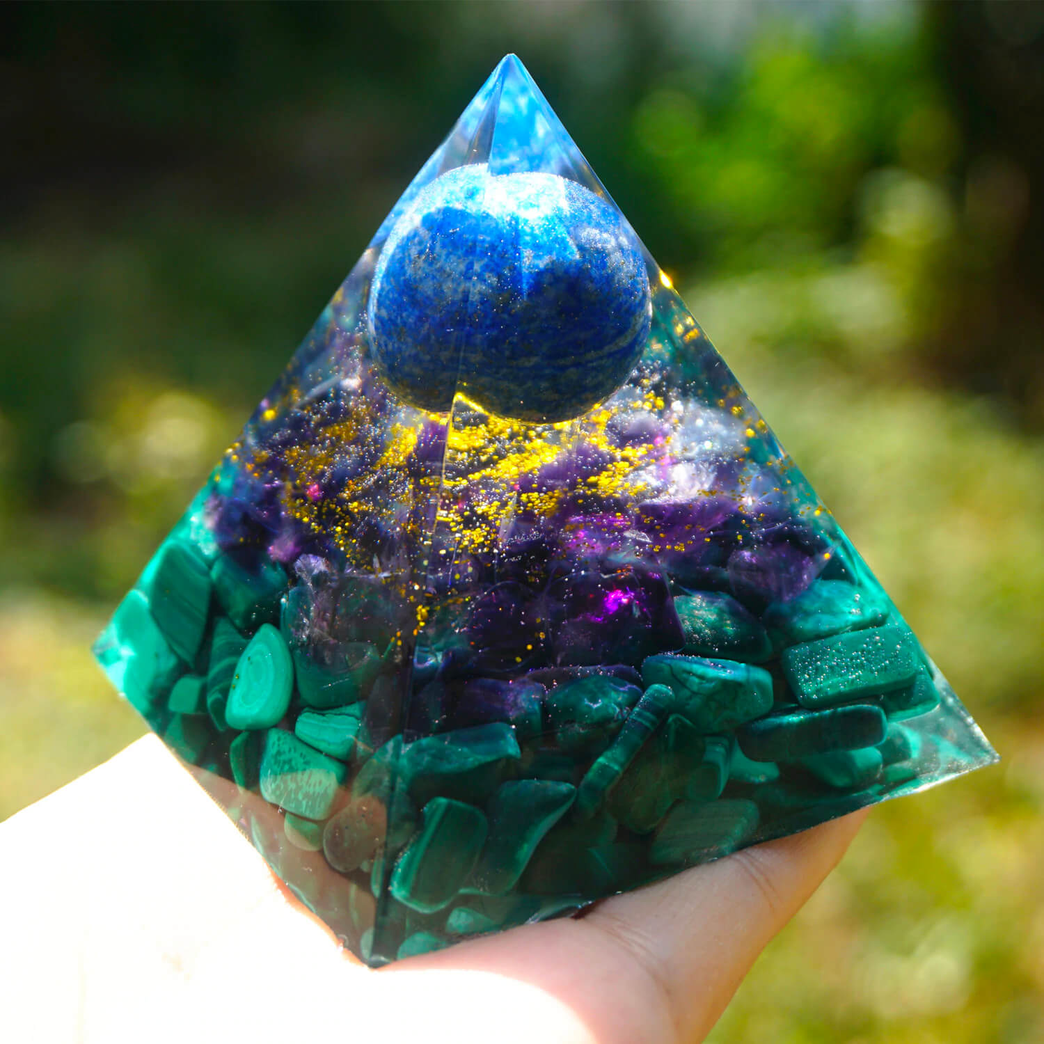 Lapis Lazuli Sphere Pyramid