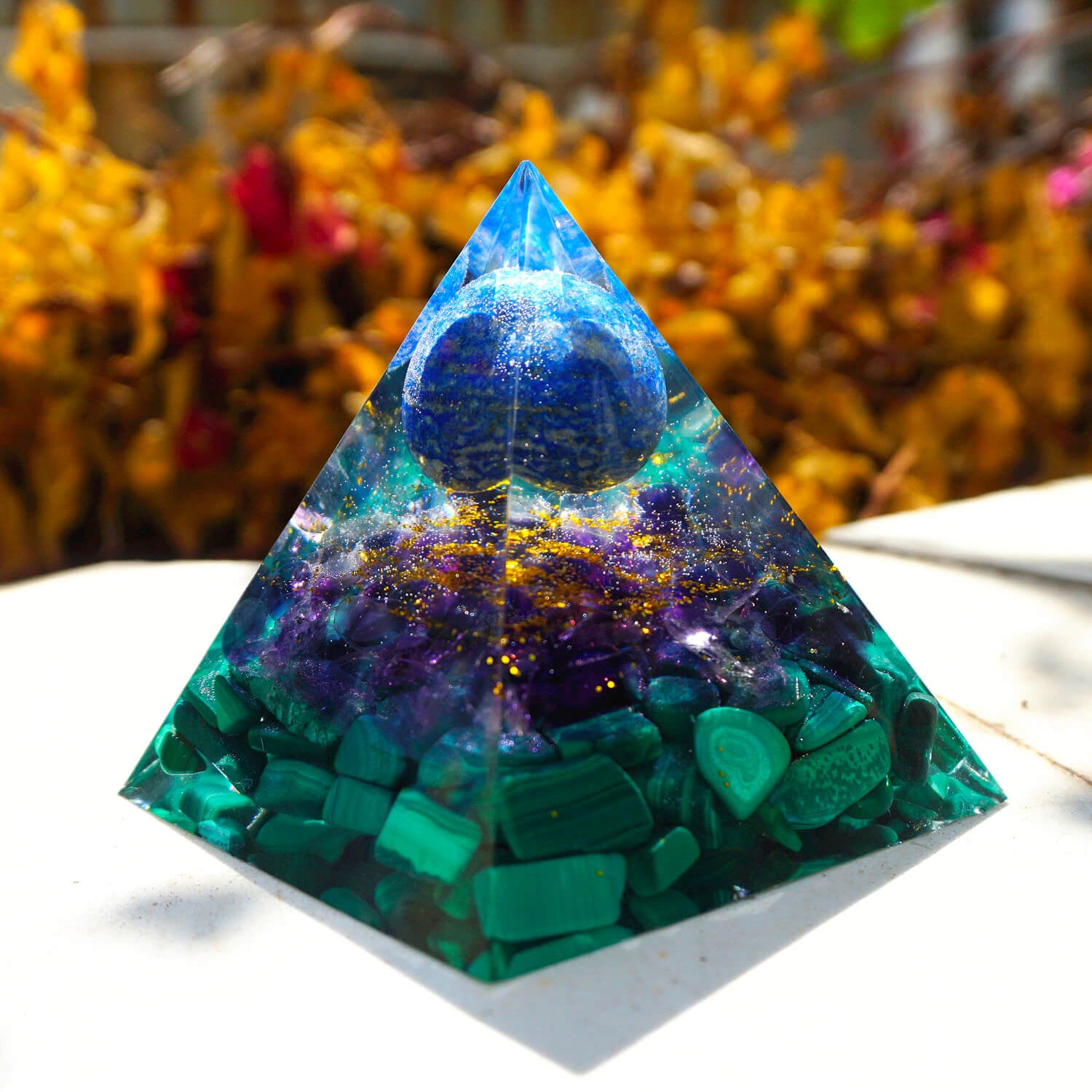 Lapis Lazuli Sphere Pyramid