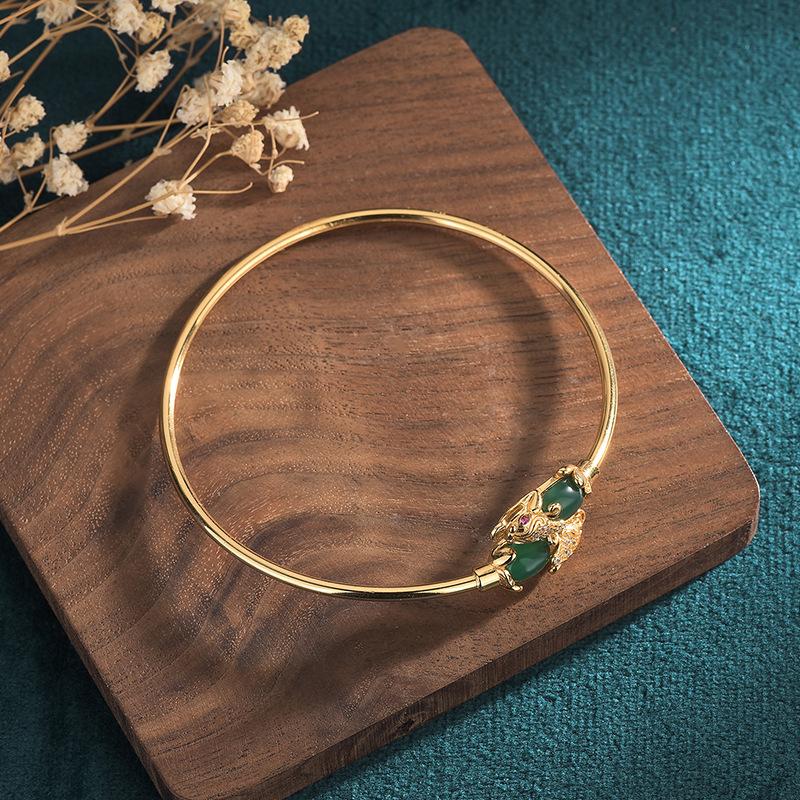 Double Pixiu Fengshui Bangle