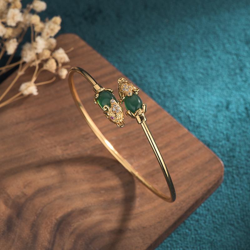 Double Pixiu Fengshui Bangle