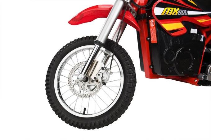 Razor MX500 Dirt Rocket 36V Electric Toy Motocross Dirt Bike Red 2 Pack 