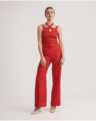 Witchery Cotton Rib Strap Tank