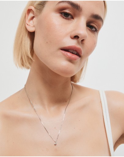 Witchery Sterling Silver Initial Necklace