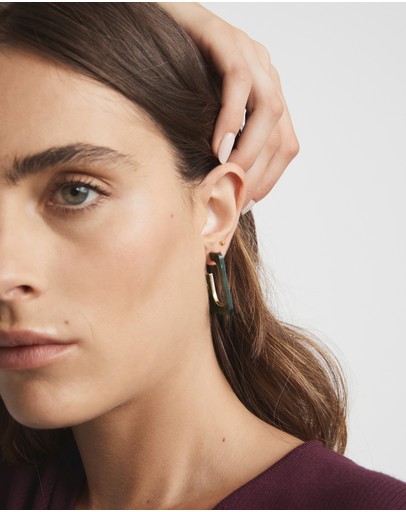 Witchery Geo Acetate Hoops