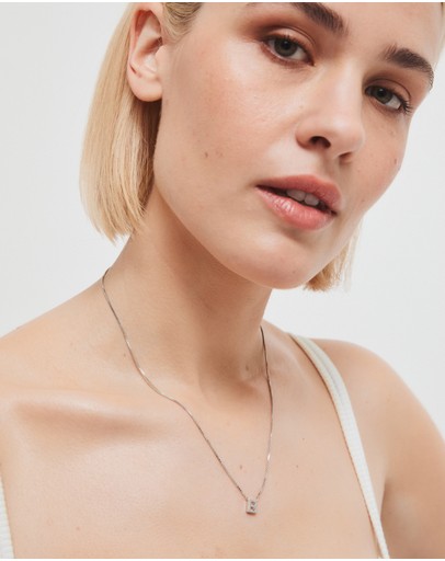 Witchery Sterling Silver Initial Necklace