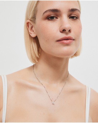 Witchery Sterling Silver Initial Necklace