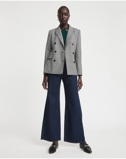 Witchery Cotton Halter Long Sleeve Top