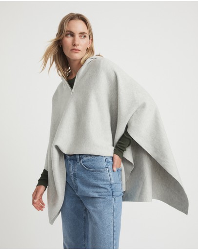 Witchery Hooded Knit Poncho