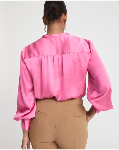 Witchery Boho Split Neck Blouse