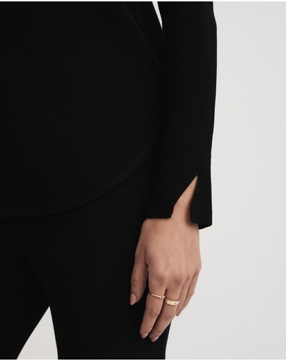 Witchery Crepe Crew Neck Knit