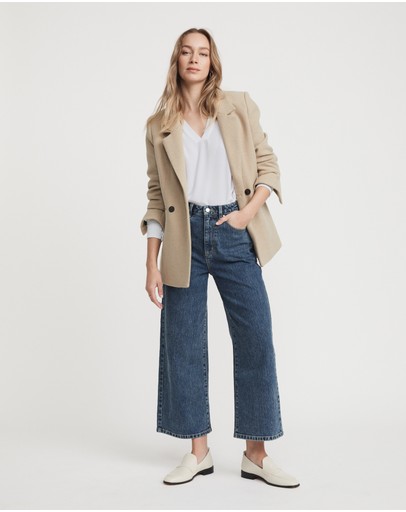 Witchery Viscose Dobby Pin Tuck Blouse