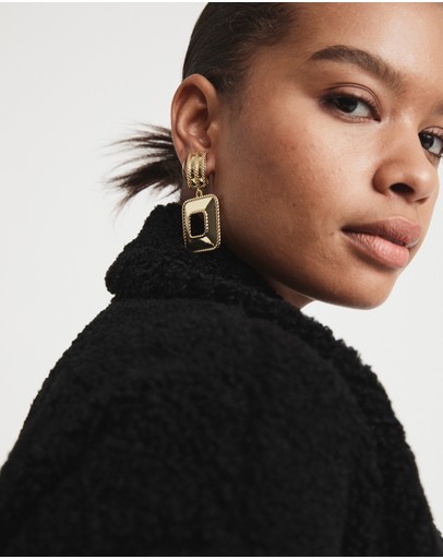 Witchery Twist Metal Drop Earring