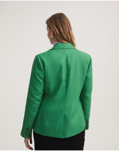 Witchery Linen Blend Twill Blazer