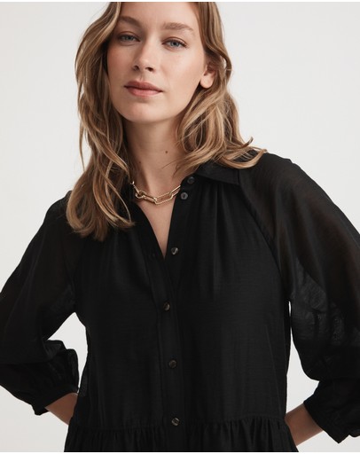 Witchery Tiered Mini Shirt Dress