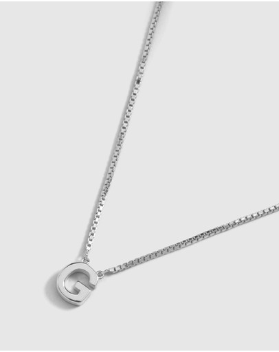 Witchery Sterling Silver Initial Necklace