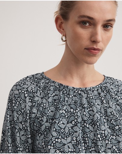 Witchery Ponte Geo Print Top