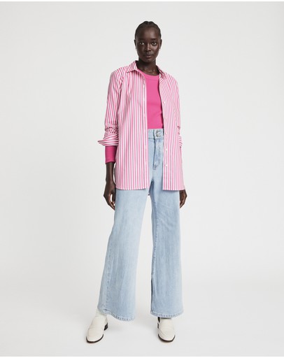 Witchery Long Sleeve Rib Top