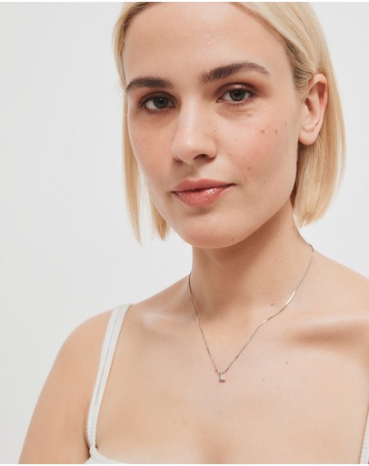 Witchery Sterling Silver Initial Necklace