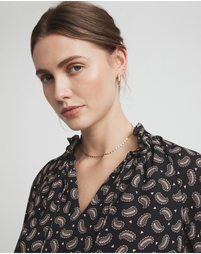 Witchery Mini Paisley Print Blouse