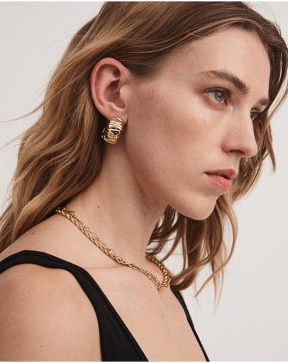 Witchery Textured Metal Hoops