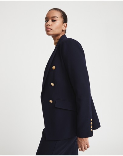 Witchery Cropped Double Breasted Blazer