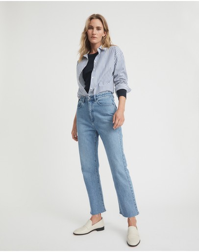 Witchery Long Sleeve Rib Top