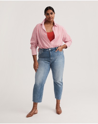 Witchery Cotton Rib Scoop Tee