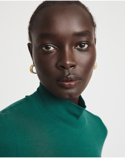 Witchery Rib Turtle Neck Top