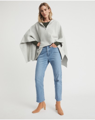 Witchery Hooded Knit Poncho