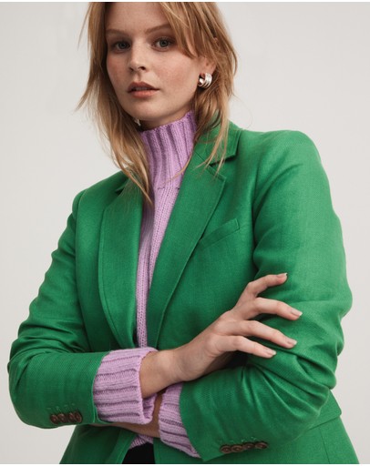 Witchery Linen Blend Twill Blazer