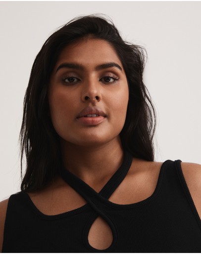 Witchery Cotton Rib Strap Tank