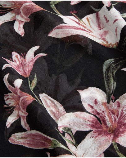 Witchery Lily Print Ruffle Detail Blouse