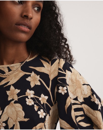 Witchery Cotton Sketch Floral Top